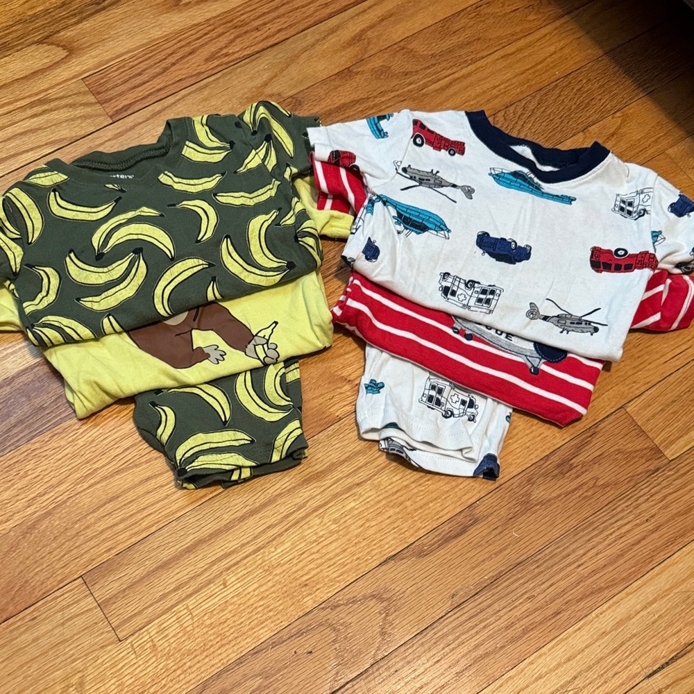 Banana Print and Vehicle Print Kids One Pieces